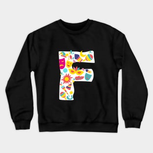 abjad F design Crewneck Sweatshirt